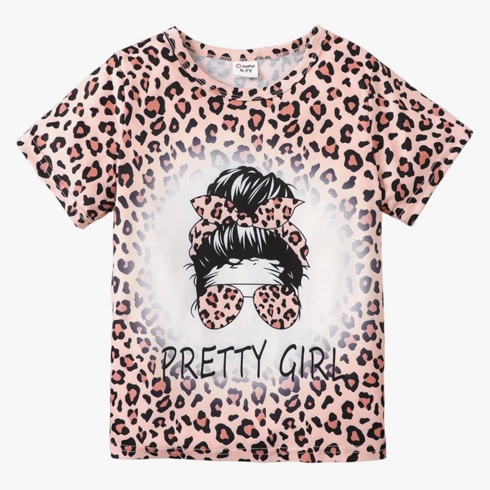 304 NWT PATPAT Girls Crewneck Short Sleeve Graphic‎ Tee - Size: 7/8